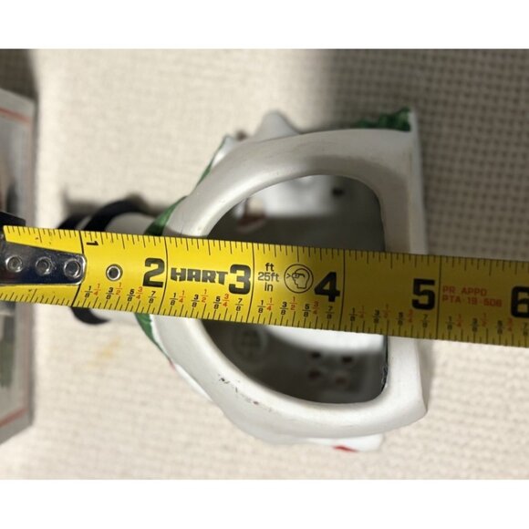 Snowman House Light Up W/ Candle Vintage Xmas Retro Decor W box - Picture 9 of 10